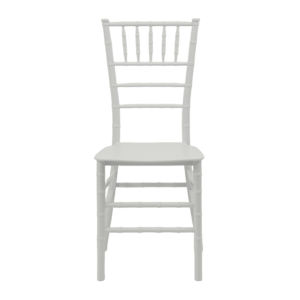 Grande demande Vente en gros Banquet de mariage <span class=keywords><strong>Location</strong></span> d'événement Chaise tiffany empilable monobloc non détachable en résine blanche - Product Image 1