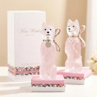Débutant à 100 pièces, parfum floral en spray de 100 ml en forme de chiot pour cadeaux de fêtes.