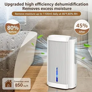 Home Appliance 220v Indoor 7 Colors LED Light Multi-function Intelligent Dehumidifier For Home Use