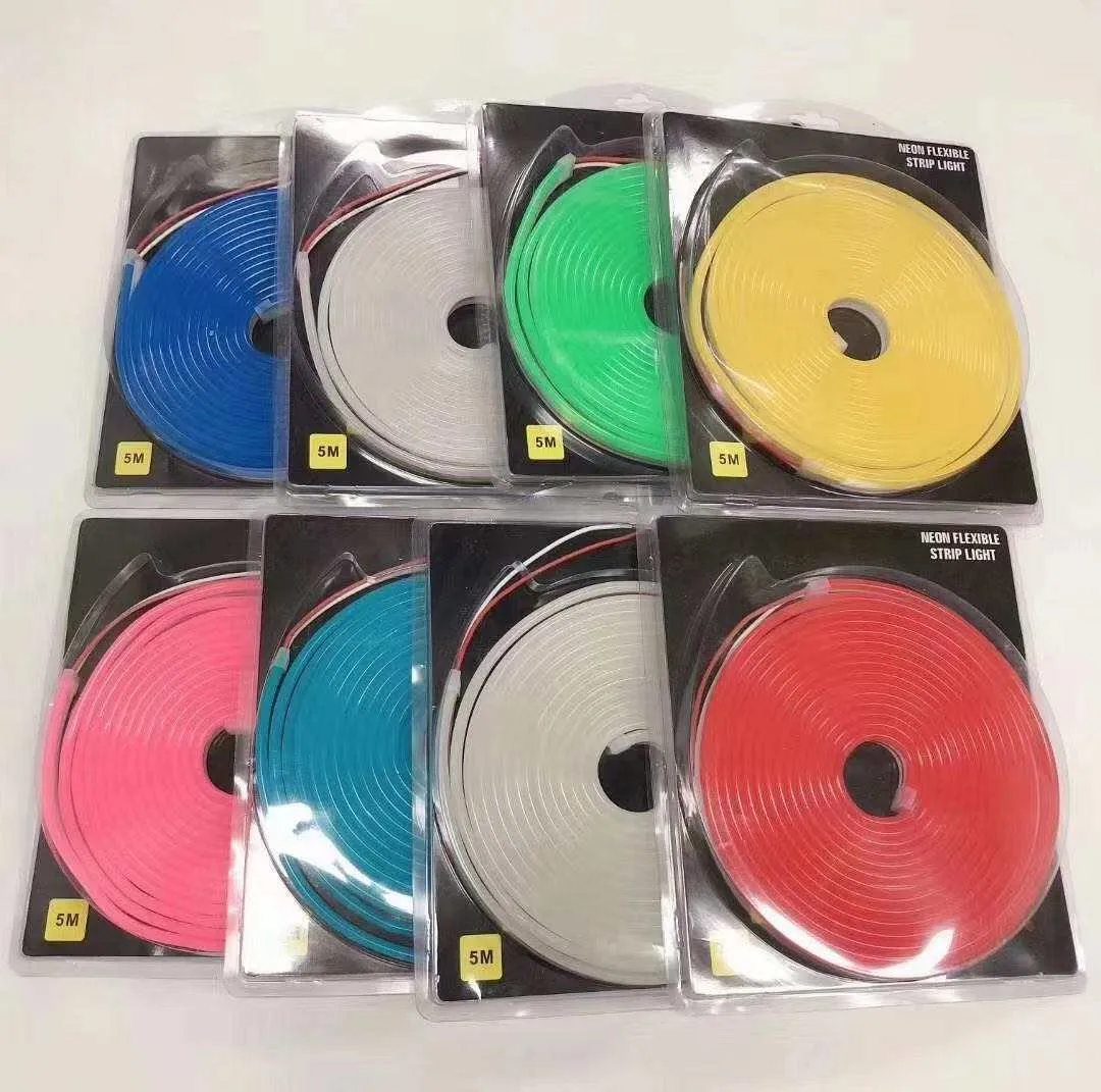 Tira de neón Led de silicona, 12v, diferentes colores disponibles