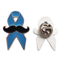 Épingles de sensibilisation au cancer du sein en ruban rose-Badges d'épingles en émail en métal souvenir d'événement caritatif personnalisé