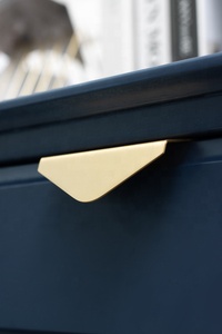 Işık lüks pirinç dolap kapı çeker çekmece kolları kavisli lake üçgen mobilya bakır kolu mutfak yatak odası için - Product Image 3