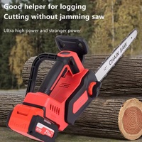 Tronçonneuse électrique industrielle sans balais 21V à batterie lithium 12 pouces, haute efficacité pour l'abattage et la taille professionnelles en jardinage