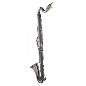 <span class=keywords><strong>Clarinete</strong></span> Bajo Bb de Música Oriental, Tipo Yamaha, 20 Llaves, Cuerpo de Ebonita Niquelada, Acabado con Textura de Madera, para Interpretación Profesional - Product Image 1