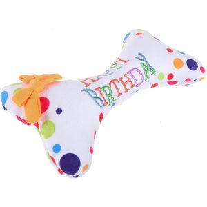 Auf Lager, sofort verfügbar: Großhandel & Einzelhandel – BPA-freies, umweltfreundliches Haustierprodukt: Plüsch-Knochen-Deko für Haustiergeburtstage - Product Image 3