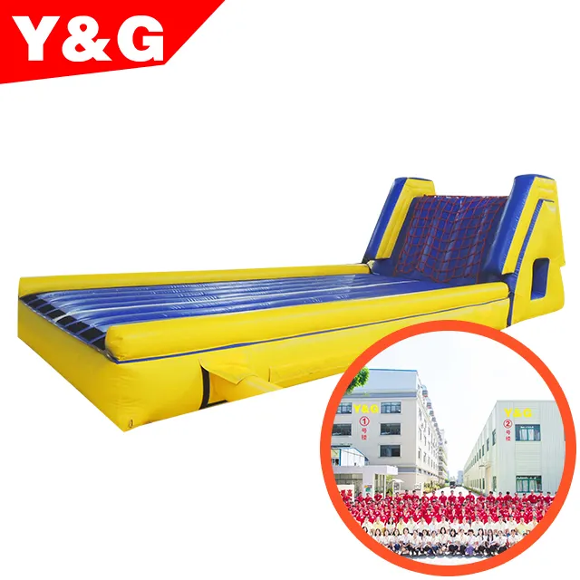 Y & G matras senam Tumbling dapat ditiup | Untuk Game balap jalur udara | Desain gratis, TUV, CE, ISO, matras miring tiup