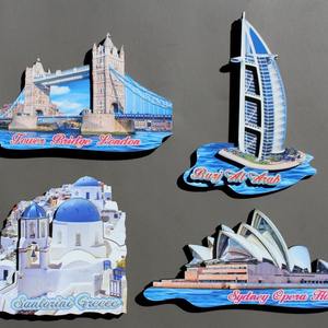 Juego de 8 Imanes para Refrigerador con Lugares Emblemáticos del Mundo: Francia, Estados Unidos, Reino Unido, Alemania, Grecia, <span class=keywords><strong>Italia</strong></span>, Australia, Egipto, Recuerdo, Regalo - Product Image 4