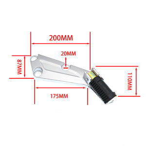 110cc <span class=keywords><strong>C90</strong></span> DY100 repuestos motocicleta Scooter pie clavijas Assy reposapiés - Product Image 6