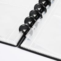 Carpeta de Anillas A5 Coleccionable, con 4 Bolsillos, para Tarjetas Graduadas, Álbum Personalizado para Tarjetas Fotográficas