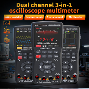 Osciloscopio Multímetro Generador de Señales 3 en 1 ZT-706S, Doble Canal, Ancho de Banda de 50MHz, 66000 Conteo Verdaderos RMS, V.<span class=keywords><strong>F</strong></span>.C. - Product Image 2