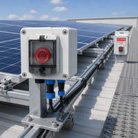 Комплект для быстрого отключения солнечных панелей C&I Roof PV с AFCI, комплект для проектов с функцией экстренной остановки для пожарных, PLC-сопряжением и коллектором для массивов солнечных батарей