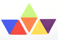 Marqueurs de tapis colorés en nylon rouge DOT 100 jeux de 30x marqueurs pour salles de classe 4 ''/5''/6 ''Circ Pattern Tape