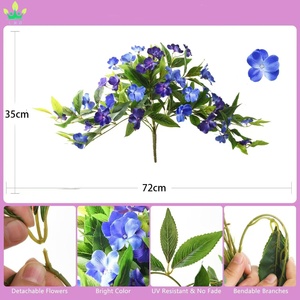 Guirnalda Colgante <span class=keywords><strong>de</strong></span> Flores Artificiales <span class=keywords><strong>de</strong></span> Seda, Rama <span class=keywords><strong>de</strong></span> <span class=keywords><strong>Planta</strong></span> <span class=keywords><strong>de</strong></span> Flor <span class=keywords><strong>de</strong></span> Joyero para Decoración del Hogar, Jardín, Ventana, Caja, Porche y Festividades - Product Image 3