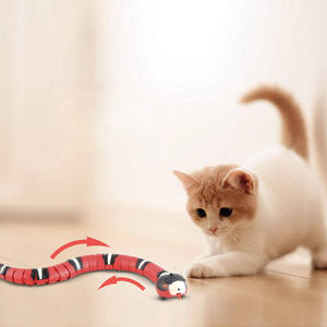Jouets pour chats intelligents, interactifs, écologiques, en plastique, à induction électrokinétique, automatiques, électroniques, serpent, rechargeables par USB - Product Image 1