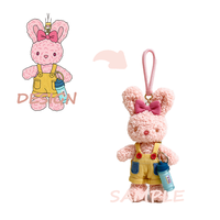 Fabricant de poupées en peluche personnalisées, porte-clés en peluche, porte-clés en peluche personnalisé OEM, livraison gratuite pour les échantillons, faible MOQ
