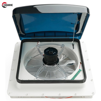 OGMIE Ventilateur de toit électrique 400*400 mm 22W avec télécommande, 10 vitesses, pour caravane, camping-car, avec capteur de pluie, compatible avec toutes les voitures, neuf