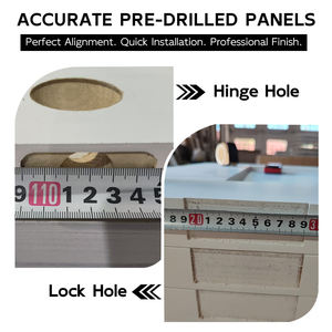<span class=keywords><strong>Porta</strong></span> Interna in Legno Modellata a <span class=keywords><strong>2</strong></span> Pannelli, Preverniciata Bianca, con Anima a Nido d'Ape, Prezzo di Fabbrica all'Ingrosso - Product Image 6