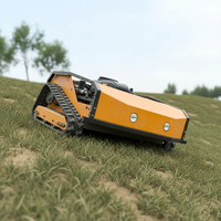 Hochwertiger Benzin-Ferngesteuerter Elektrischer Akku-Roboter-Rasenmäher Mini Automatischer Raupenmäher