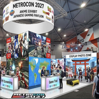 Stand modulaire 30x30 pour salon professionnel avec affichage LED SEG et mur vidéo LED personnalisé pour METROCON 2027