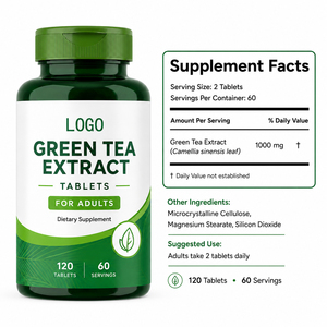 Comprimés d'extrait de thé vert riche en polyphénols 1000mg pour adultes, L-Théanine 60% EGCG L-Tyrosine, stimulant métabolique, pour femmes enceintes - Product Image 6