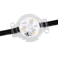 Éclairage de Façade RGBW en Aluminium pour Toutes Saisons, Étanche IP68, Adressable UCS2904, DC24V, WiFi, Bluetooth, Synchronisation Musicale, Décoration Extérieure