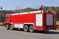 Truk Pemadam Kebakaran Tangki Air Baru 8x4 25000L Heavy Duty Diesel Pumper dengan Selang Meriam Air untuk Pemadam Kebakaran Kota