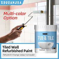 Peinture pour carrelage de couleurs personnalisées pour le sol de la maison, imperméable et résistante à l'usure, peinture pour carrelage de salle de bain et de toilettes, changement de couleur du carrelage