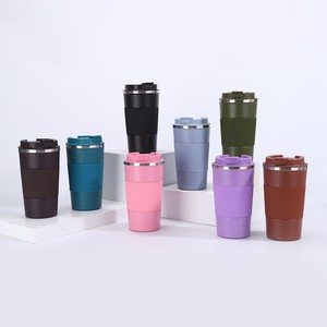Tumbler da Caffè in Acciaio Inox 380ml / 510ml <span class=keywords><strong>con</strong></span> Coperchio, Tazza da Viaggio a Doppia Parete 304, Personalizzabile <span class=keywords><strong>con</strong></span> Logo - Product Image 1