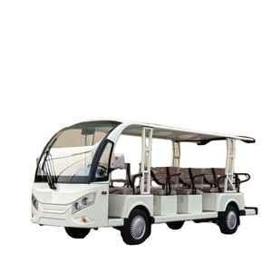 Autobús Eléctrico Turístico HT L7e con Certificación EEC para 8-11 Pasajeros |   Vehículo de Transporte con Batería de Litio de 72V y Color Personalizado para Hoteles y Resorts - Product Image 1