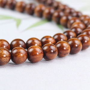 Indonesian Rosewood <b>Bracelet</b> 8mm 108 <b>Beads</b> Ethnic Style Unisex Wooden Beaded <b>Bracelet</b> - Product Image 2