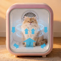 Séchoir pour animaux à ions négatifs, protection contre la température constante, séchage rapide, grande capacité, usage domestique, pour chats et chiens