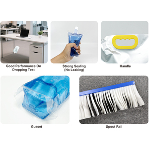 In tái sử dụng lá nhôm chất lỏng đứng lên <span class=keywords><strong>doy</strong></span> gói túi túi có vòi và tay cầm - Product Image 4