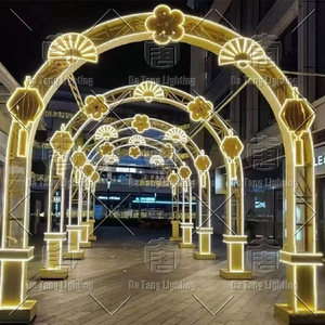 Custom Made Christmas Arch Tunnel <b>Light</b> Manufacturer China Outdoor LED Festival Lighting Solution Supplier - Product Image 6