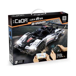 CaDA Racing Car Vehicle Technic Building <b>Block</b> Bricks 2.4G <b>Plastic</b> <b>Block</b> Remote Control Rc Car Toy - Product Image 6