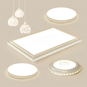 Juego de Lámparas de Techo LED Acrílicas Modernas y Elegantes para Sala de Estar o Dormitorio, Cobertura de 15-30 m² - Product Image 3