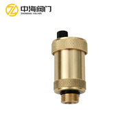 Zhonghai ZH-1037 Brass Automatic Air Relief Valve Shut-off Valve 1/2" Port Size Water Application for HVAC Plumbing Fittings