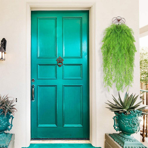 เถาวัลย์เฟิร์นเทียม พวงมาลัยแขวนตกแต่งผนังสีเขียว ทนรังสียูวี ของตกแต่งผนังสีเขียว ขายส่งจากโรงงาน - Product Image 3