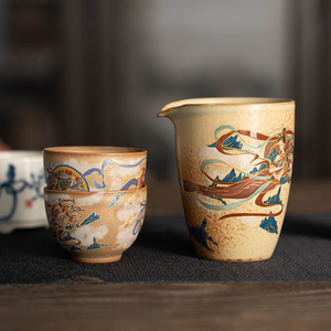 Tasse à thé Dunhuang <span class=keywords><strong>Kweichow</strong></span> Moutai Tasse unique Retro Master Cup Tea Drinking Household Kung Fu Small Tea Bowl - Product Image 4
