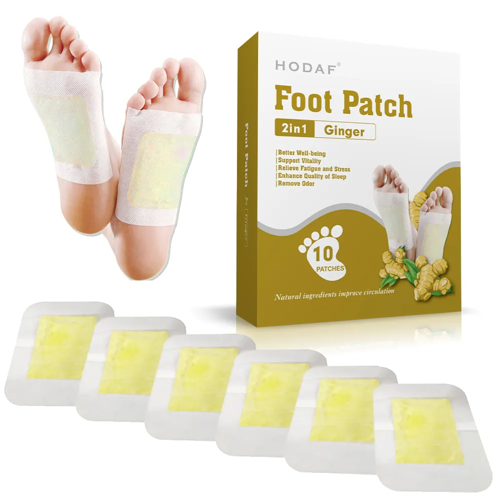 Adesivo detox para pés com ervas 2023, adesivo para pés saudável para desintoxicação, 100%