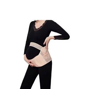 Faja de Maternidad Elástica Ajustable XXL de Nailon Transpirable con Banda de Algodón para Mujeres Embarazadas que Brinda Protección <span class=keywords><strong>Abdominal</strong></span> - Product Image 5