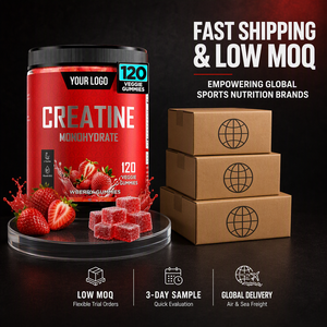 OEM ODM Creatine Monohydrate Gummies with Taurine Vitamin B12 <strong>Veggie</strong> Chews Daily Fitness Nutrition <strong>Supplement</strong> - Product Image 3
