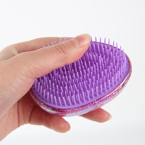 Egg Shape Hair Comb For Easter Decoration With Iridescent Color And Glitter Finish For General Population Indoor Use - Product Image 3