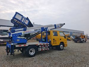 Barato usado JMC 32 metros azul marca escalera elevador camión o escalera Transporte Camión 36M construcción elevador para la venta - Product Image 3