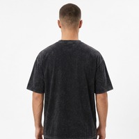 T-shirt Homme Col Rond Coupe Décontractée, Motif Imprimé DTG, Effet Délavé, Style Streetwear Oversize, Haute Qualité, Design Personnalisé OEM