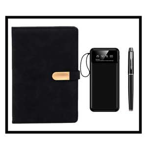 Set de Regalo de Cuaderno de Cuero A5 Personalizado de Lujo 3 en 1 para Reuniones Corporativas y Ceremonias de Graduación de Clientes - Product Image 2