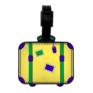 Wholesale Travel Custom Luggage Tag Bag Travel ID <b>Labels</b> PVC Name Tags Luggage Tags for <b>Suitcase</b> - Product Image 3