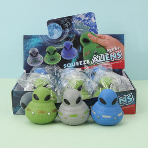 ぬいぐるみ フィジェットトイ 人気商品 プラスチック製エイリアン スクイーズトイ ストレス解消 クリエイティブUFO スローリバウンドドール 不安解消 スクイーズ - Product Image 4