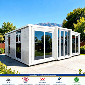 บ้านสำเร็จรูปมาตรฐานออสเตรเลีย พร้อมเฟอร์นิเจอร์ครบครัน ขายแล้ว 10,000 ยูนิต บ้านคอนเทนเนอร์ขนาด 40 ฟุต 30 ฟุต 20 ฟุต แบบขยายได้ บ้านวิลล่า 3 4 5 ห้องนอน - Product Image 1
