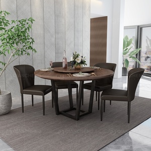 <span class=keywords><strong>Mesa</strong></span> de comedor redonda de madera escandinava, <span class=keywords><strong>4</strong></span> <span class=keywords><strong>sillas</strong></span>, <span class=keywords><strong>precio</strong></span>, restaurante - Product Image 4