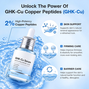 GHK Cu Hyaluronic Acid Facial Serum Contain Copper Tripeptide 1 Moisturizing Help Improve Skin Elasticity Smooth Fine Lines - Product Image 3